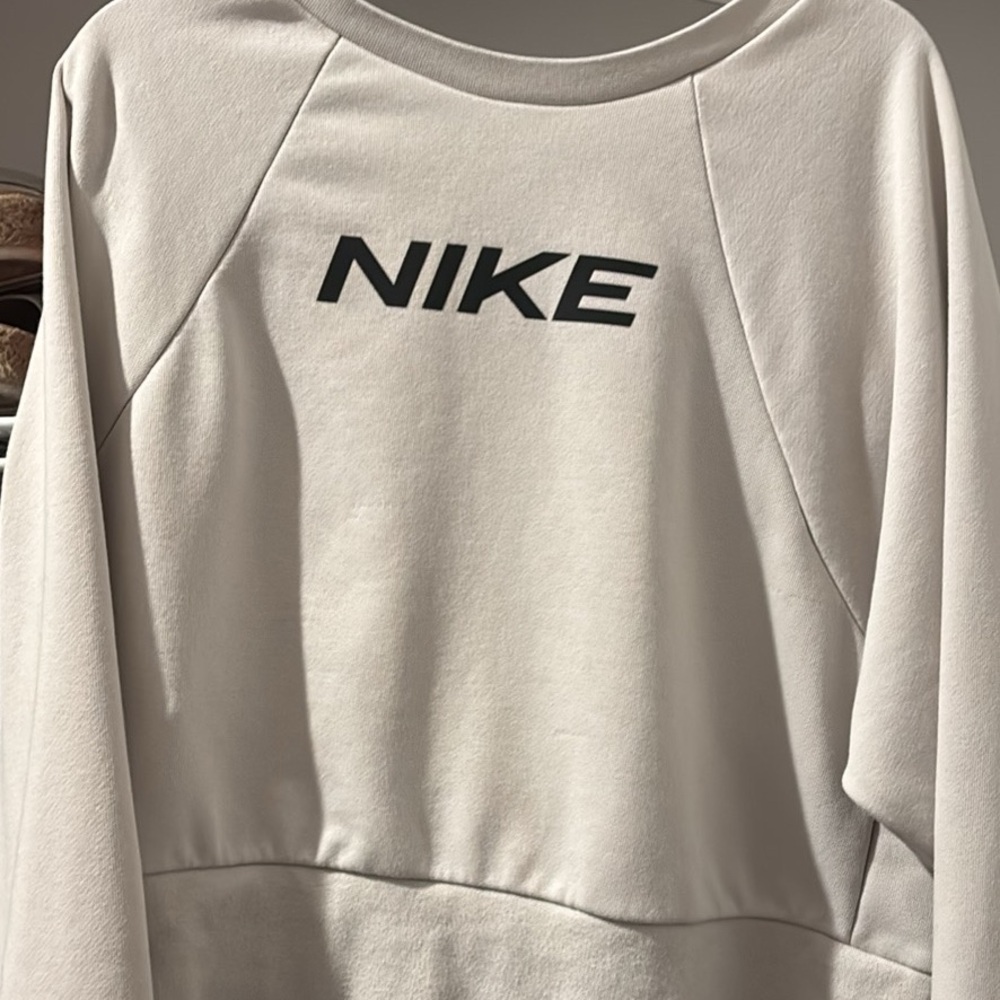 Nike Women's Off-White Crew Neck Sweater